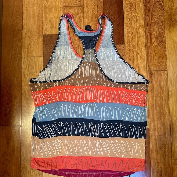 French Connection | Multicolor relaxed fit muscle tee top size M (fits l or xl) - Picture 2 of 4